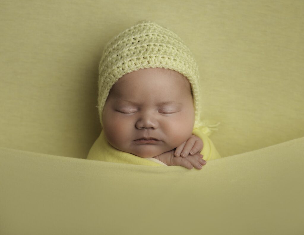 baby in Yellow Bonnet